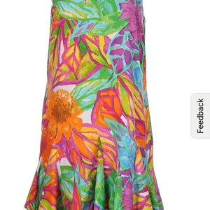 Ralph Lauren Colorful Floral Midi Dress